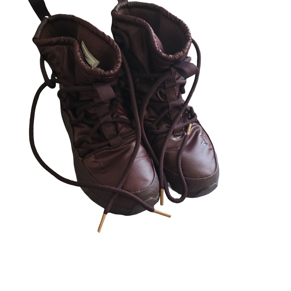 Nike Burgundy Fleece Boots